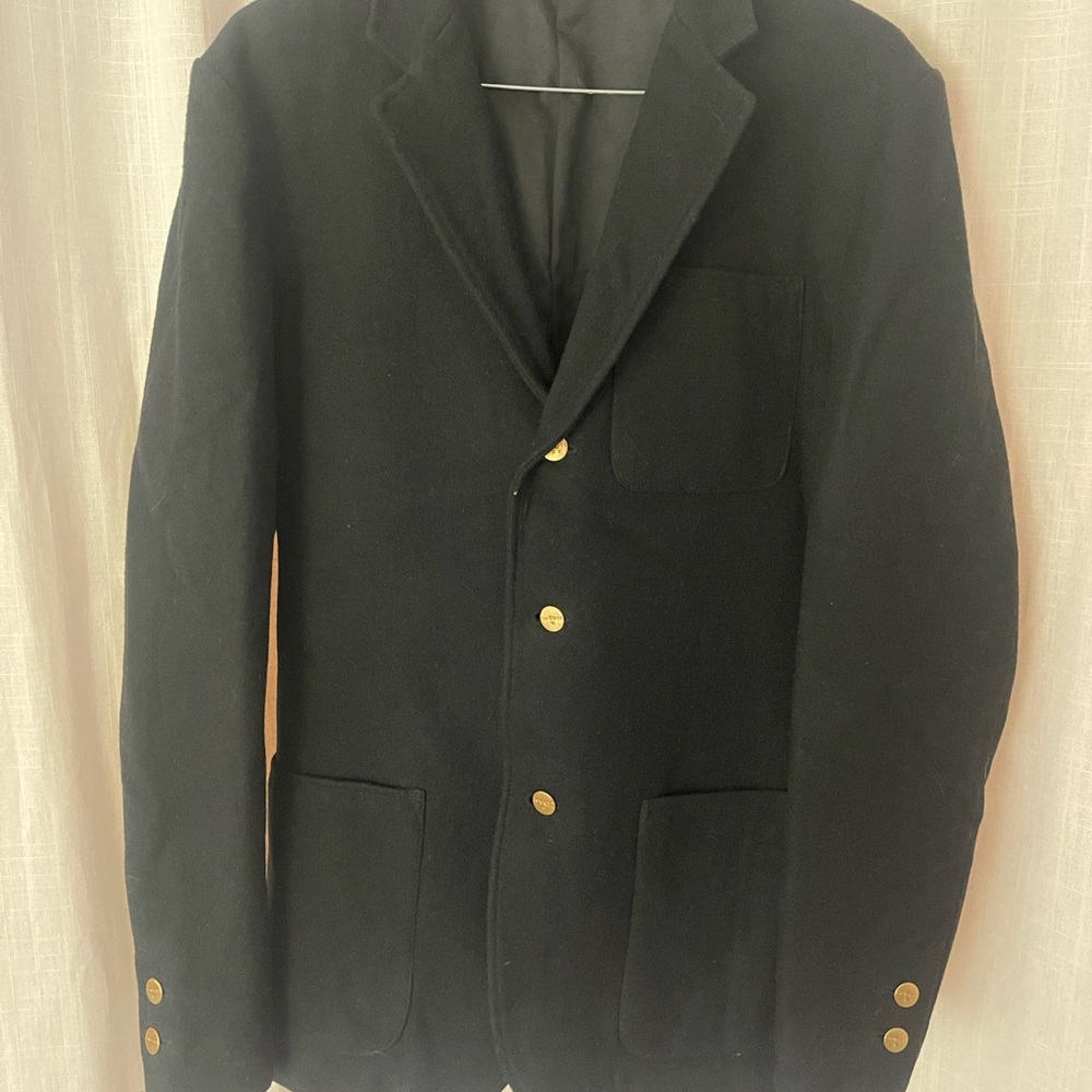 Black Blazer with Gold Buttons